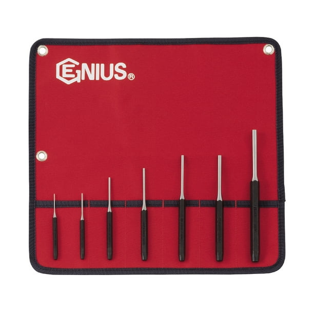Genius Tools 7 Piece SAE Pin Punch Set PC-577SP 